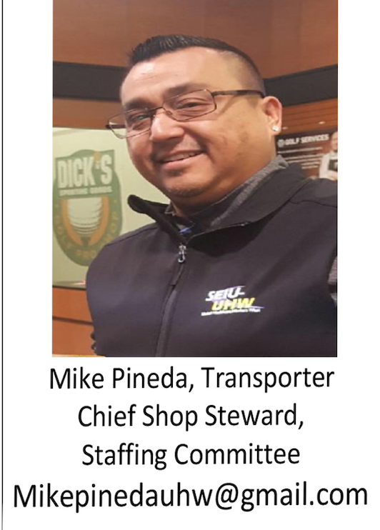 Mike Pineda, Chief Steward